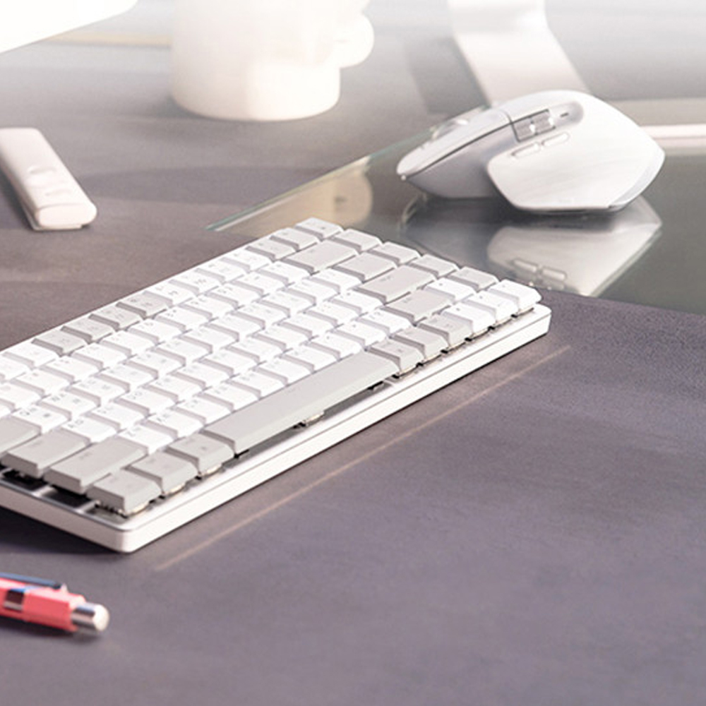 로지텍 코리아 기계식 애플 맥 호환 세트 MX Mechanical MINI for Mac + MX Master 3s for Mac 무선 블루투스 키보드 마우스 세트