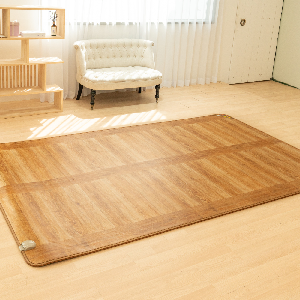사계절구들장 1인용 전기장판 거실 카페트 온열 온돌 싱글 전기 매트 (90x183cm) : 한일구들장