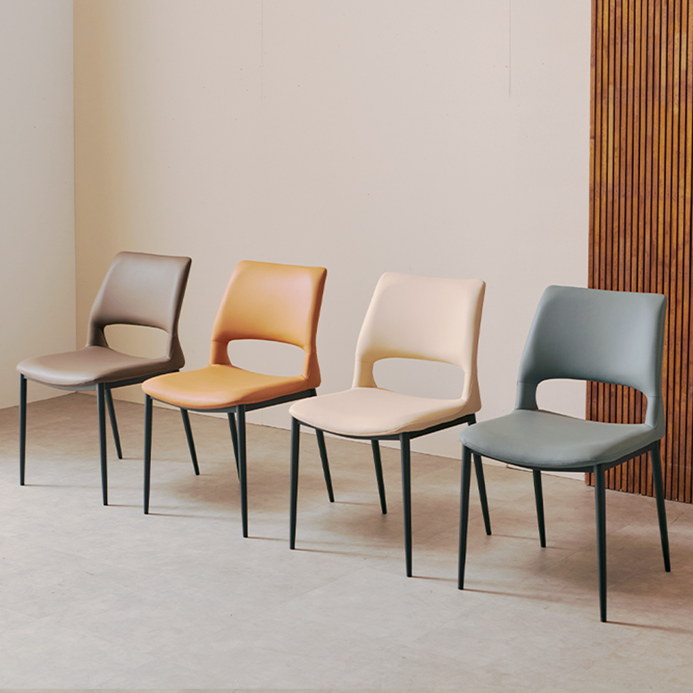 도깨비 실리콘가죽 디자인체어 업소용 매장 카페 식당 네일샵 상담실 의자