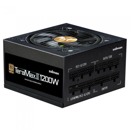 잘만 TeraMax II 1200W 80PLUS Gold 풀모듈러 블랙 ATX 3.0 (PCIE5) (정품) ATX 파워 무상보증 10년