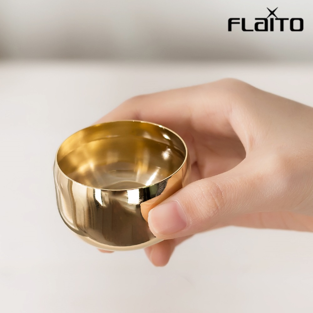 국산 피아 24K 금도금 황금소주잔 금술잔 2P