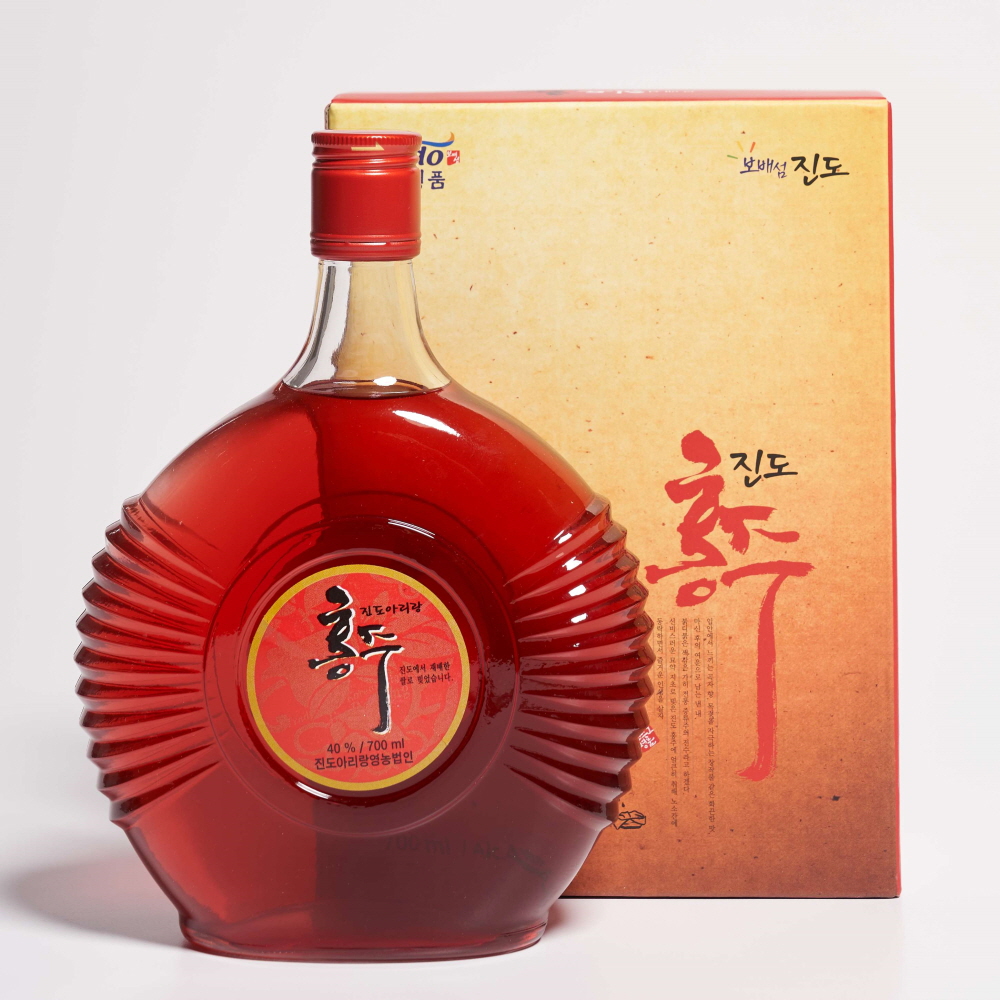 진도홍주 40도 700ml 아리랑 7호 지초주 명품 (케이스, 쇼핑백 포함) - 메인 이미지