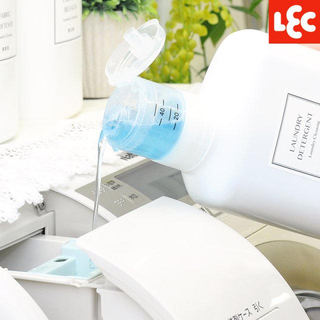 원터치 계량캡 세탁세제통1000ml 엘이씨 W00109 - 상품 이미지