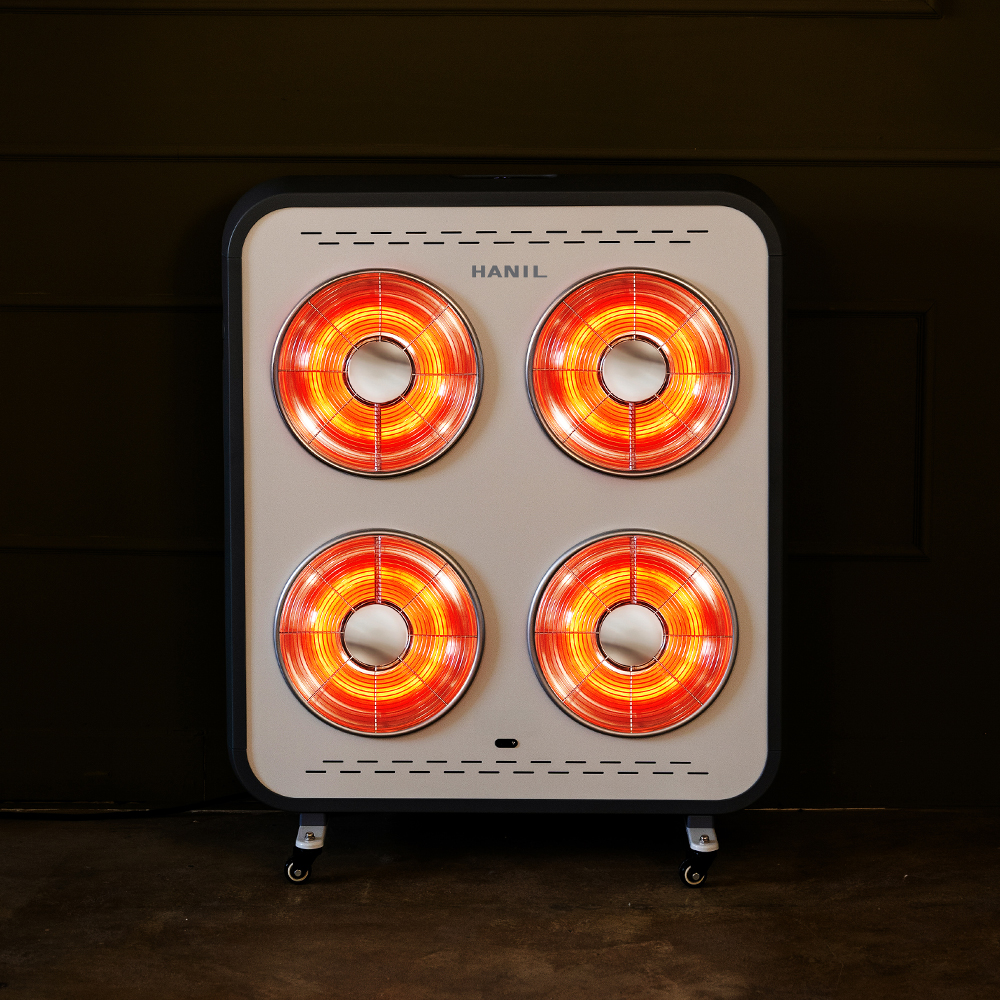 화레이 4구 하이라이트 전기 히터 난로 FNEH-H4300 저전력 온풍 난방기 사무실 업소용