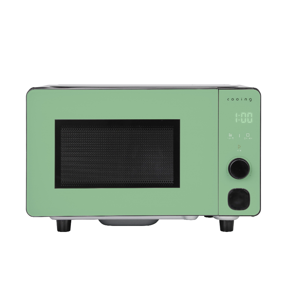 쿠잉 프리즘 플랫전자렌지 전자랜지 무회전 미니 소형 핑크(MC-P20PF)