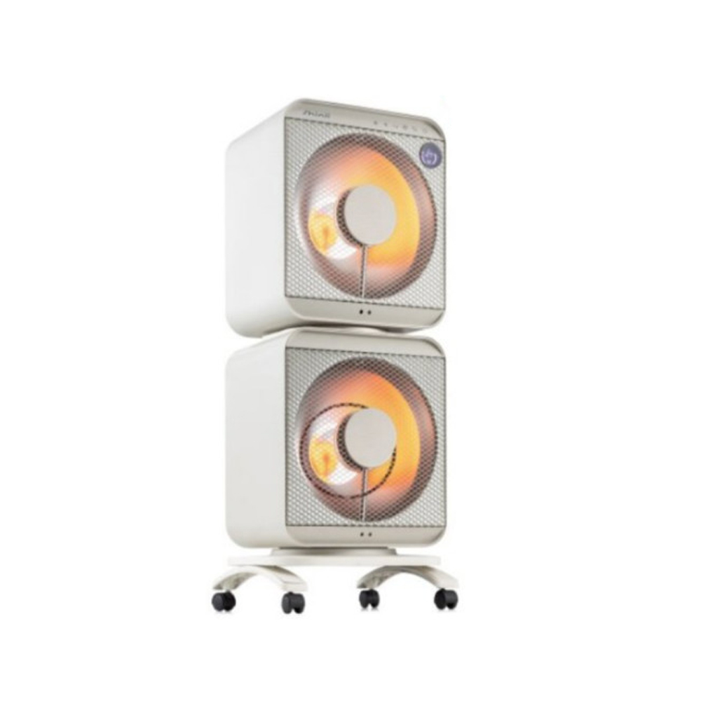 신일전기난로 2구 이동식 회전선풍기형 1초 히터 난방기구 저소음 저전력 가정용 인테리어 제품 이미지