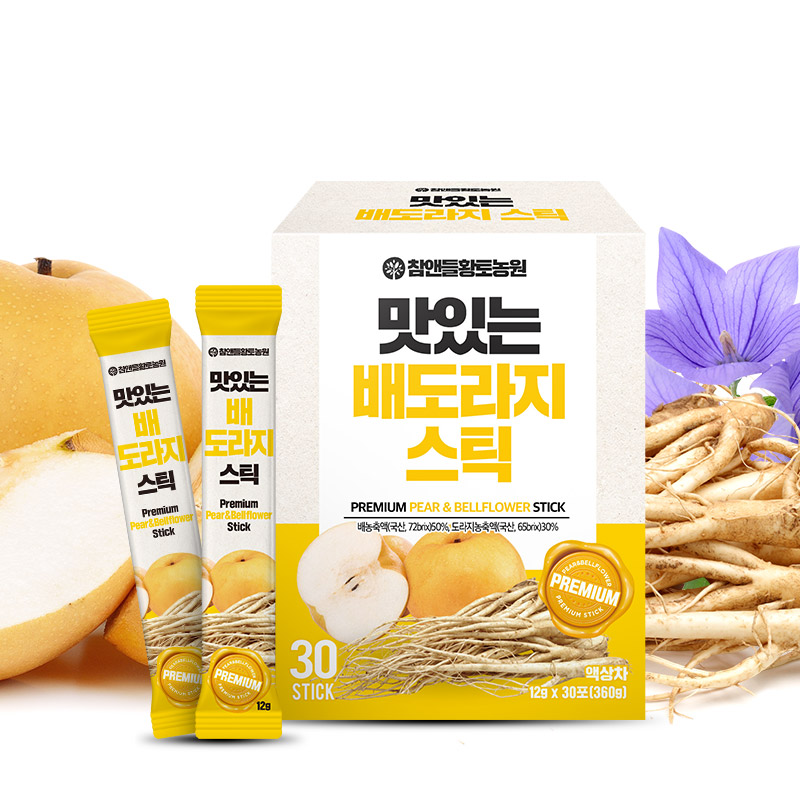 참앤들황토농원 맛있는 배도라지 스틱 12g 1박스 (총 30포)