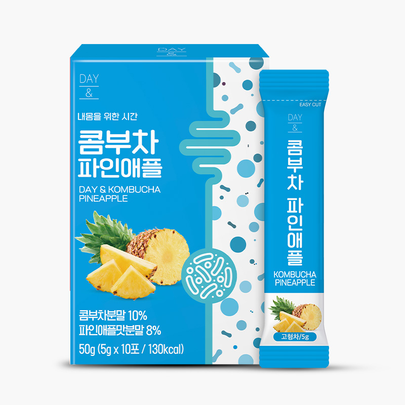 참앤들황토농원 데이앤 콤부차 파인애플 10포 1박스