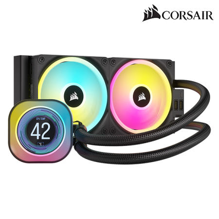 커세어 커세어 iCue LINK H100i LCD 수냉쿨러