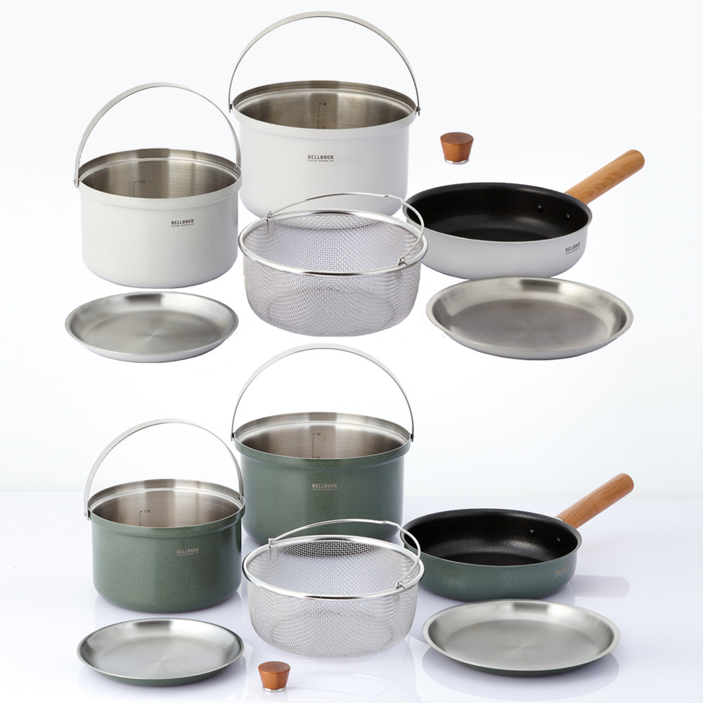 벨락 S9 코펠세트 2-3인용 / 통3중 캠핑코펠