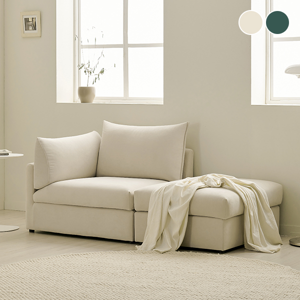 [삼익가구]보떼르 아쿠아텍스 2인용 카우치 모듈 소파