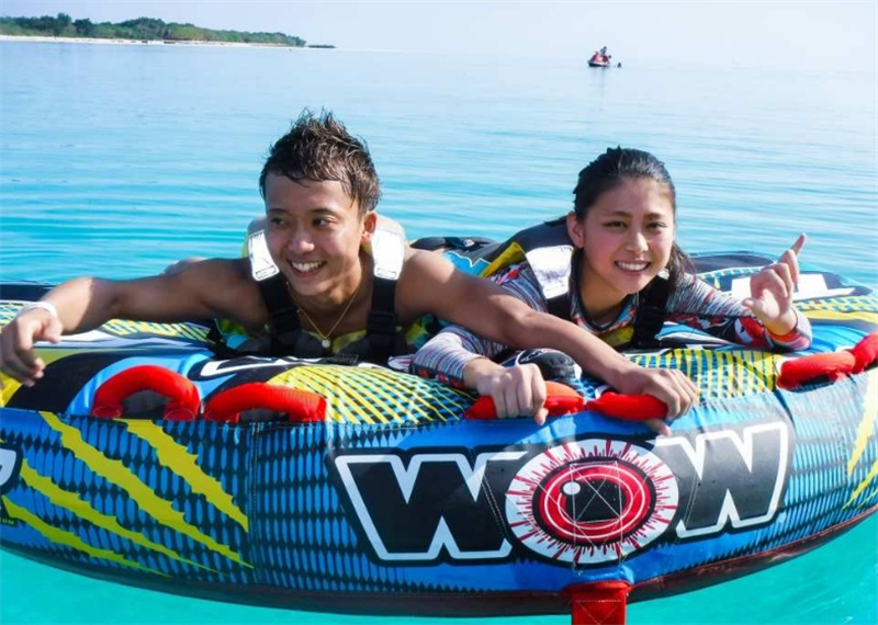 일본 오키나와 이시가키 섬 푸른동굴 바다거북 스노클링 + 해양스포츠 무제한 1일 투어 점심 식사 및 시내 지역에서 픽업 포함 이미지 3