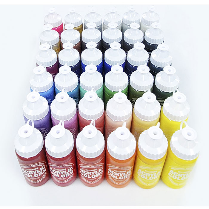 종이나라 비비드 아크릴물감 대용량 220ml 낱개 A01.퍼머넌트 화이트 / 종이나라아크릴물감 - 상세 이미지 2