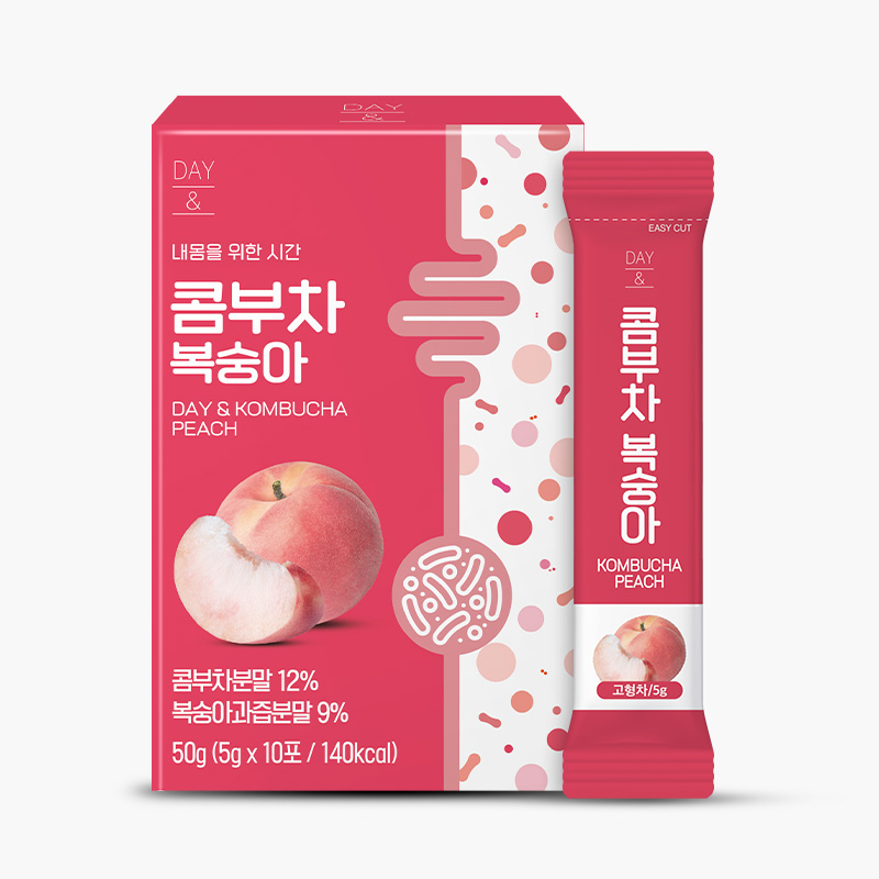 참앤들황토농원 데이앤 콤부차 복숭아맛 5g 복숭아, 10개입, 1개