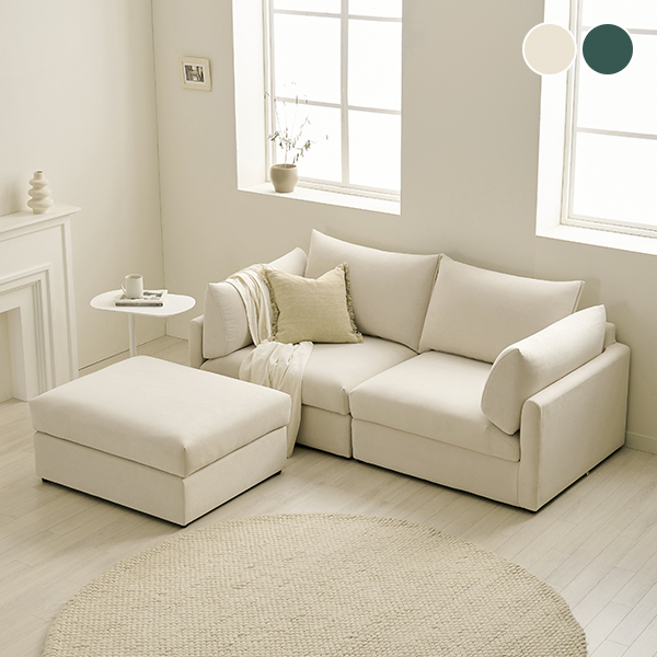 [삼익가구]보떼르 아쿠아텍스 3인용 모듈 소파(스툴포함)