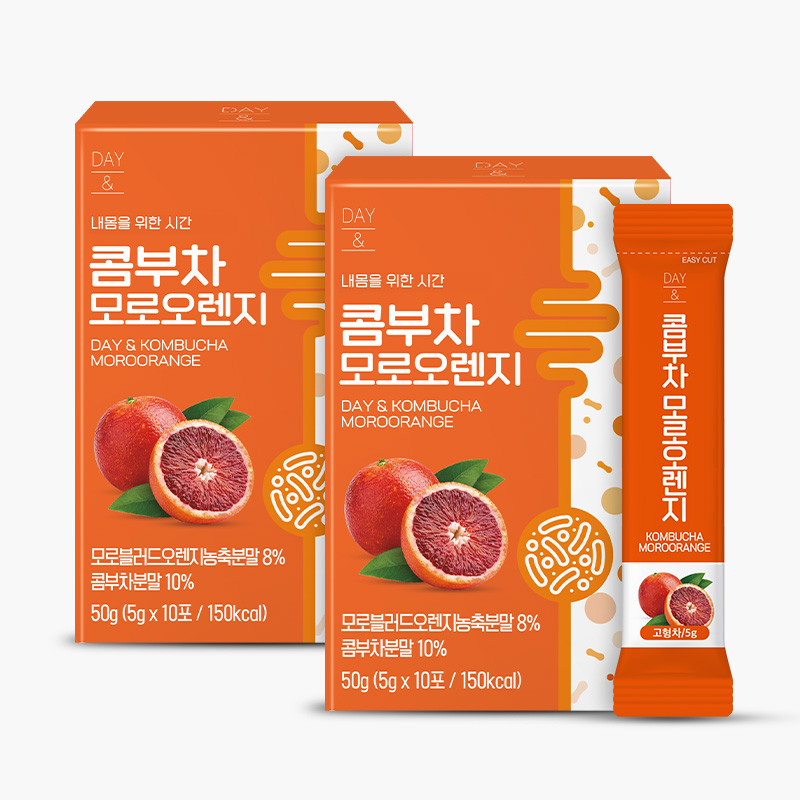 참앤들황토농원 데이앤 콤부차 모로오렌지맛 5g 모로오렌지, 10개입, 2개