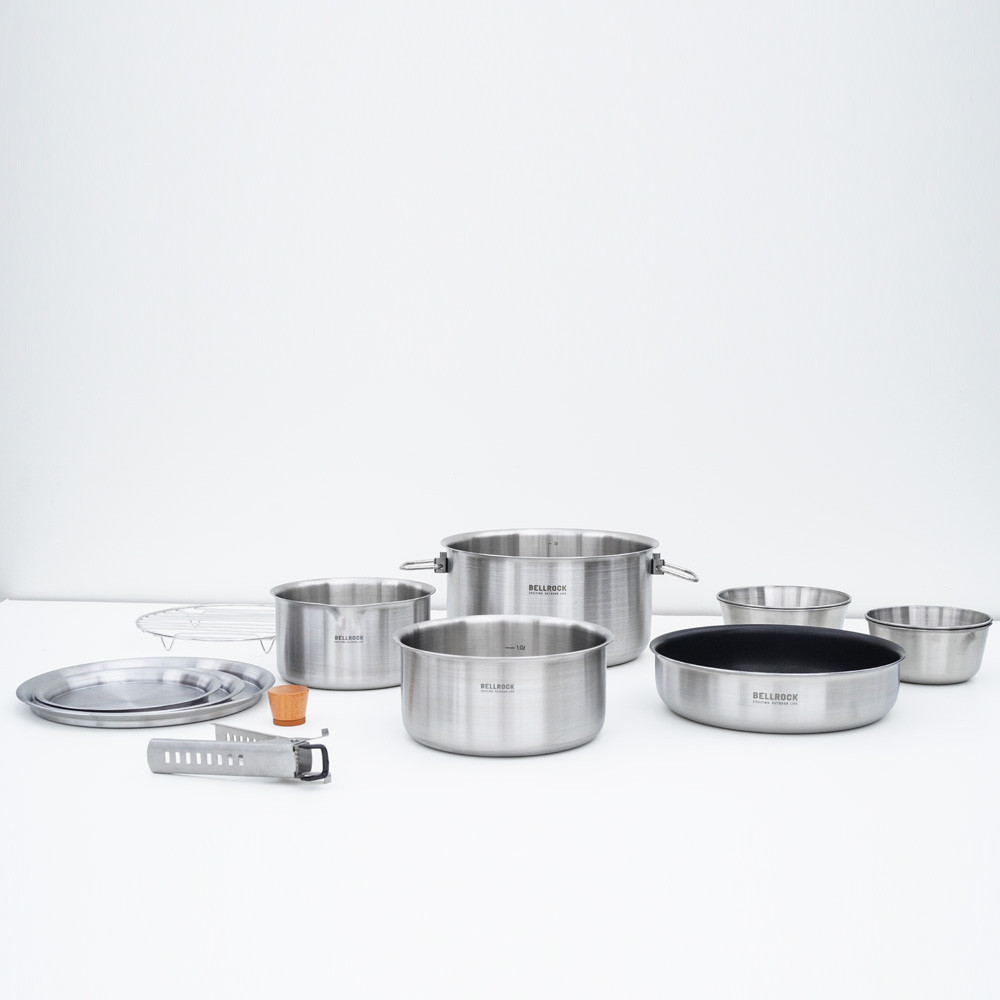 벨락 S9 코펠세트 2-3인용 / 통3중 캠핑코펠