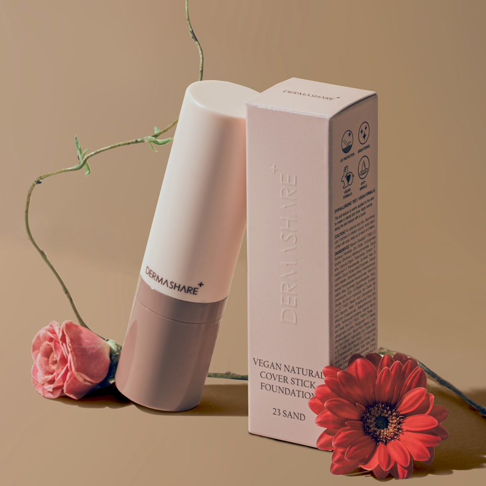 비건 내추럴 초밀착 커버 저자극 스틱 파운데이션 (SPF50+) 14g 이미지 3