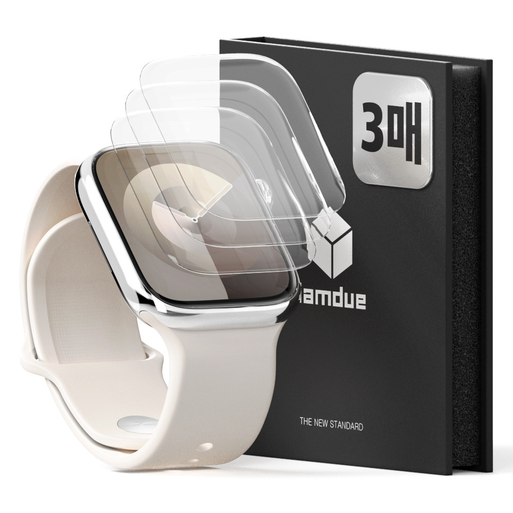 애플워치 풀커버 액정보호 필름 3매 45mm / 44mm 공용 9세대 8세대 7세대 SE