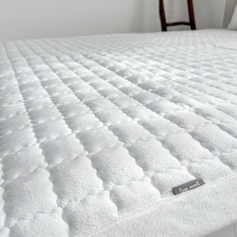 극세사패드 슈퍼싱글 논슬립 무지 겨울침대패드 SS