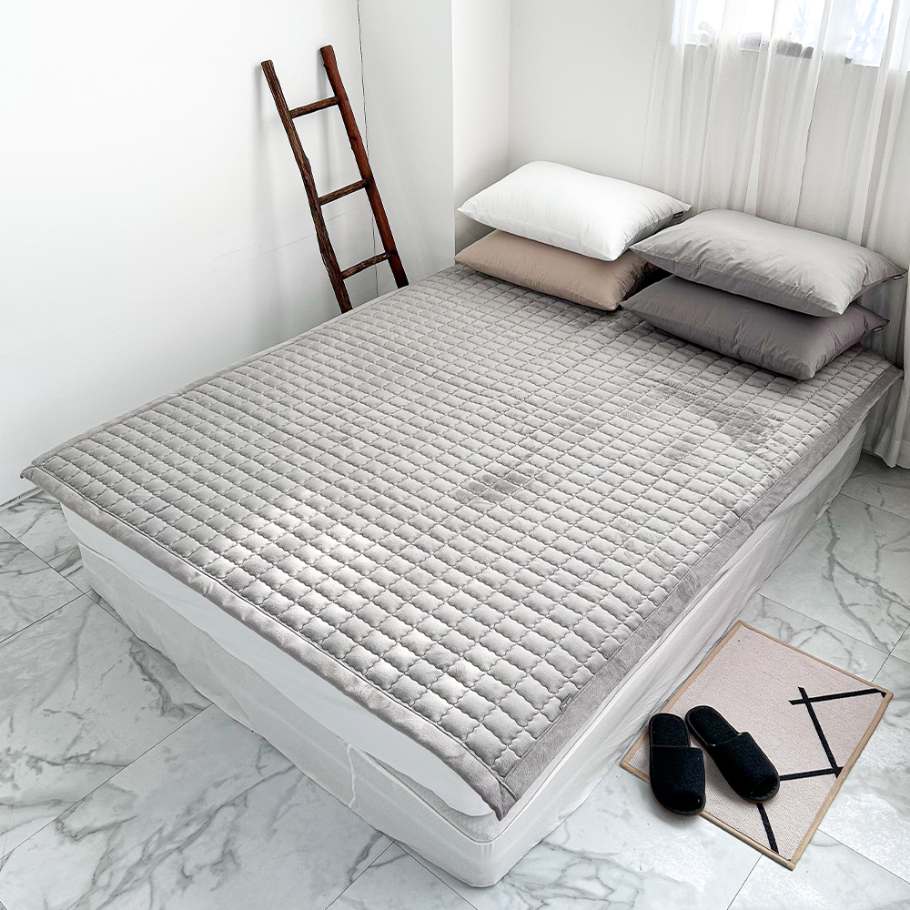 극세사패드 슈퍼싱글 논슬립 무지 겨울침대패드 SS