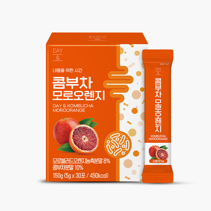 참앤들황토농원 데이앤 콤부차 모로오렌지맛 5g 모로오렌지30개입, 30개입, 1개 - 상품 이미지