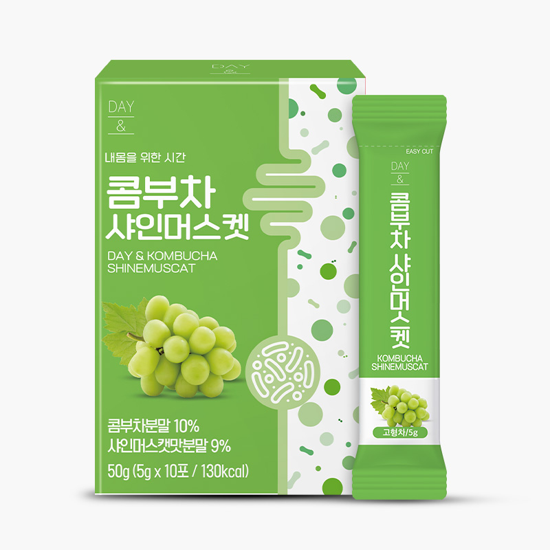 참앤들황토농원 데이앤 콤부차 샤인머스켓맛 5g 샤인머스켓, 10개입, 1개