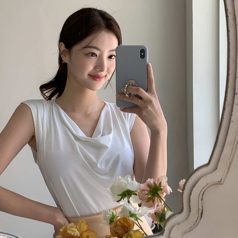 자연스러운 카울넥 디자인으로 데일리하게 즐기기 좋은 슬리브리스 ts2098 - 상세 이미지 2