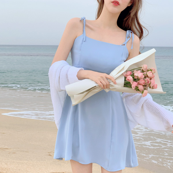 (MD추천2기장&2사이즈) 아뜰리에 리보닝 뷔스티에 원피스 여름 썸머 op15124