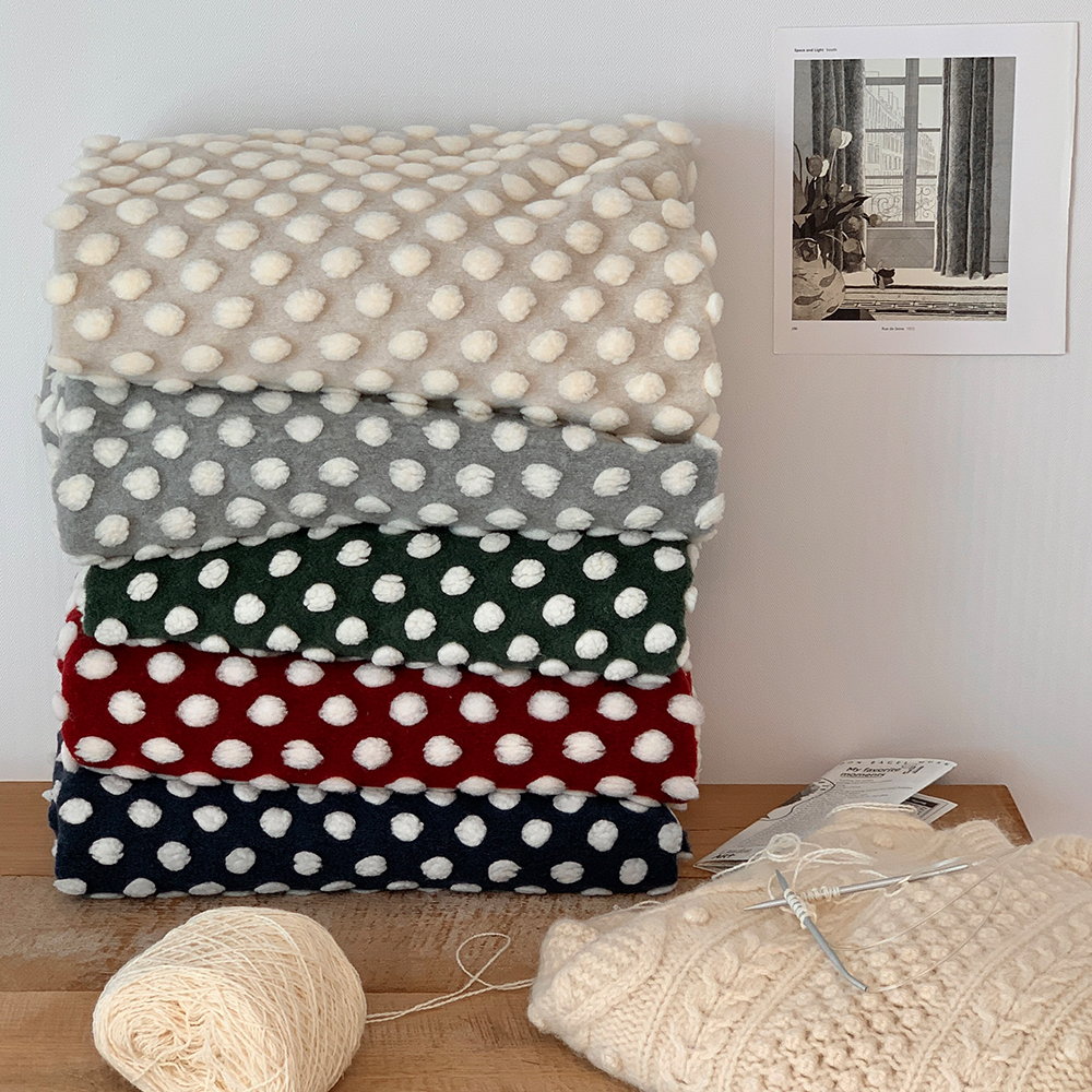 더블유패브릭 겨울원단 인조양털 덤블 롤리팝 털원단 천가게