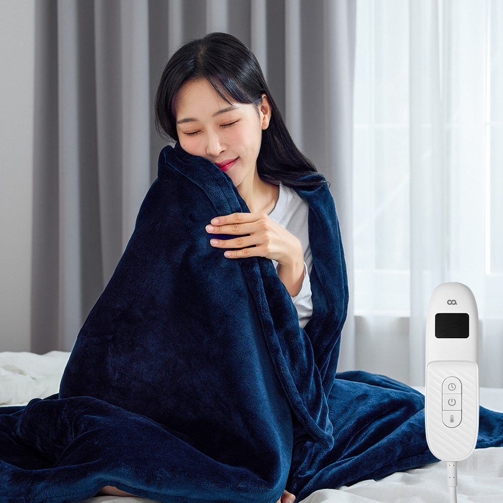 오아 포그밍 전기 온열 담요 사무실 캠핑 차박용 휴대용 여행용 극세사 무릎 이불 물세탁