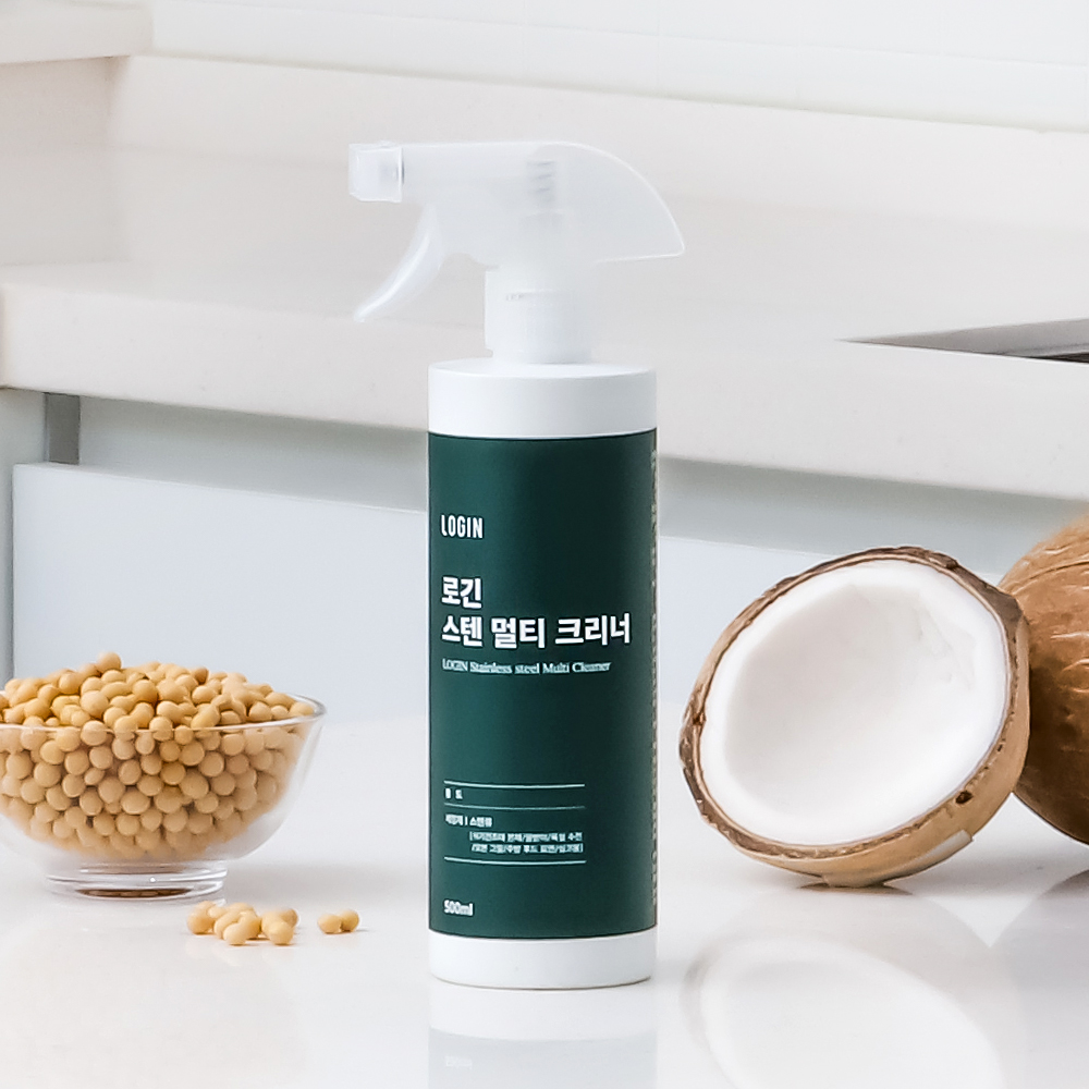 로긴 스텐 멀티클리너 주방 물때제거 오븐 가스렌지 후드 기름때제거 제품 이미지