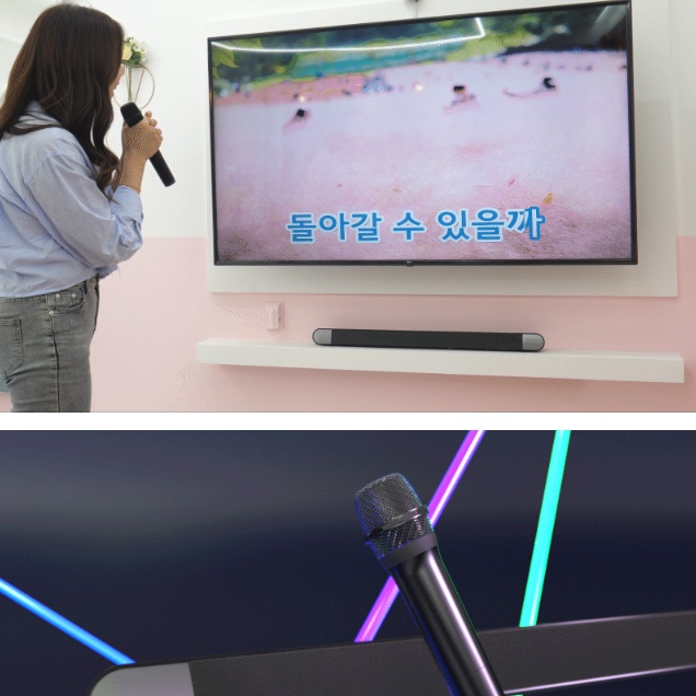 가정용 노래방 기계 가정용 노래방 기기 마이크형 노래 음악 반주기 - 상세 이미지 2