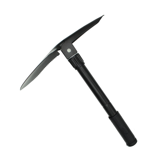 휴대용 곡갱이 야전삽 다용도 군용 접이식 삽 캠핑 나침판 부착 - 상세 이미지 2