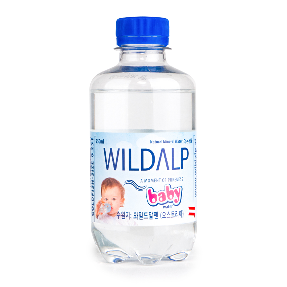 와일드알프 베이비워터 250ml 24개 유아 분유 생수 알프스 미네랄워터 - 상세 이미지 3