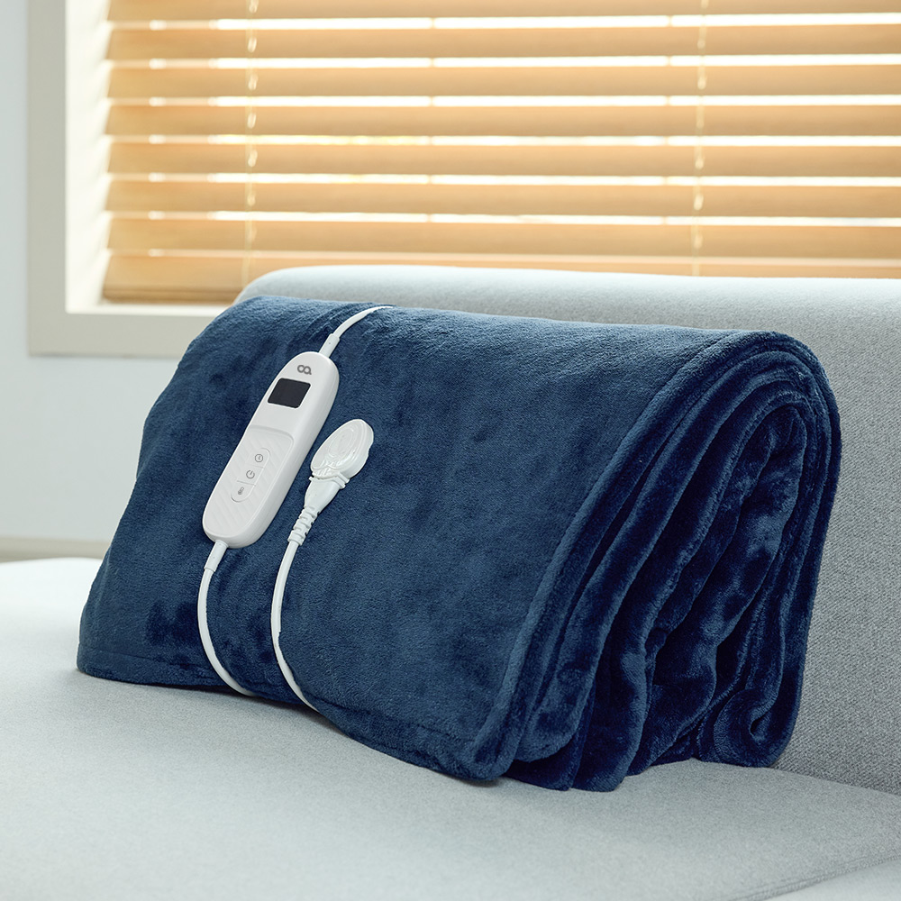 오아 포그밍 전기 온열 담요 사무실 캠핑 차박용 휴대용 여행용 극세사 무릎 이불 물세탁