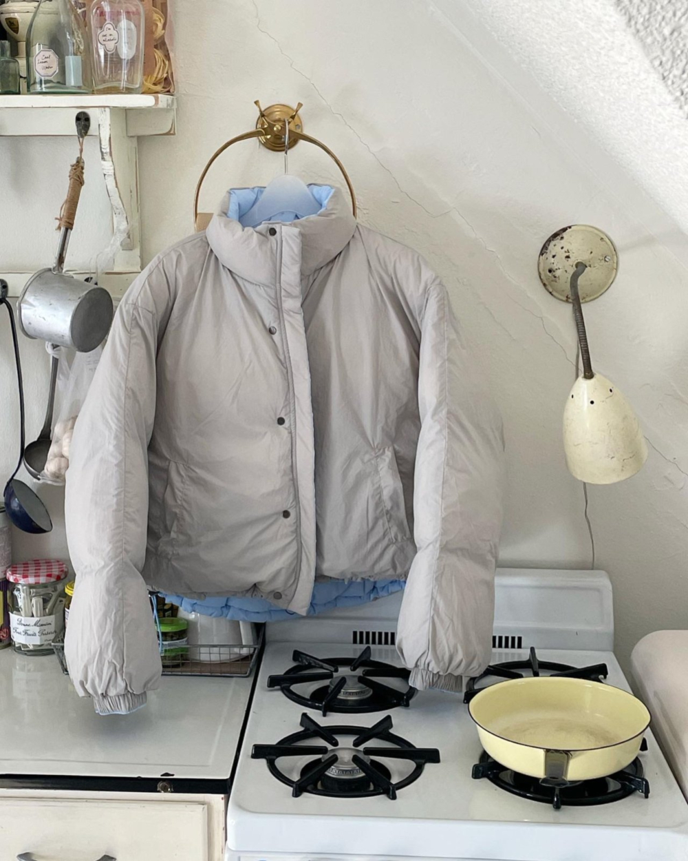 専用JQ270★11.5号→9号 ダウン ※最長発送期日10/14-10/16 リバーシブル超軽量ロングダウン/ブラック×カーキ | Factelier