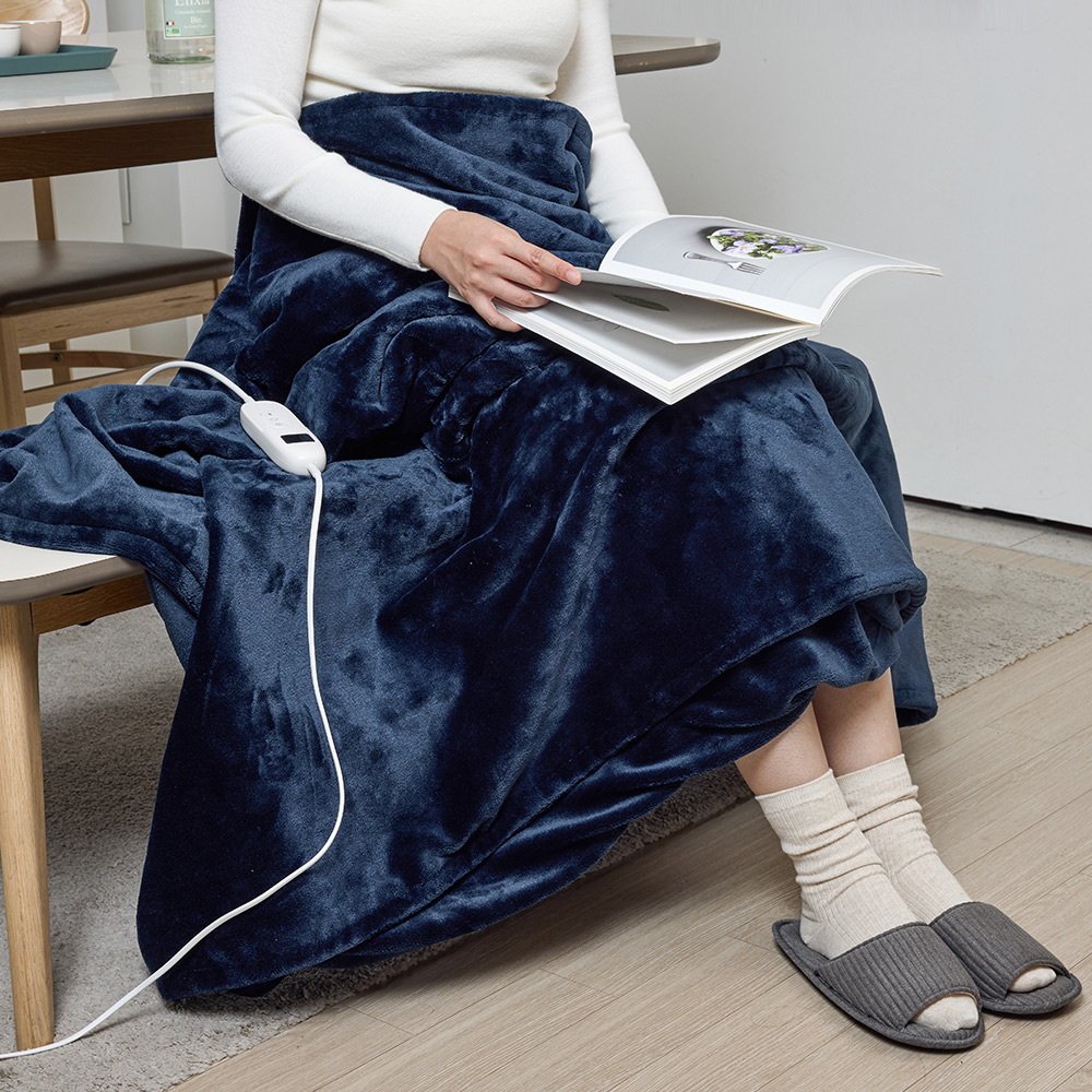 오아 포그밍 전기 온열 담요 사무실 캠핑 차박용 휴대용 여행용 극세사 무릎 이불 물세탁
