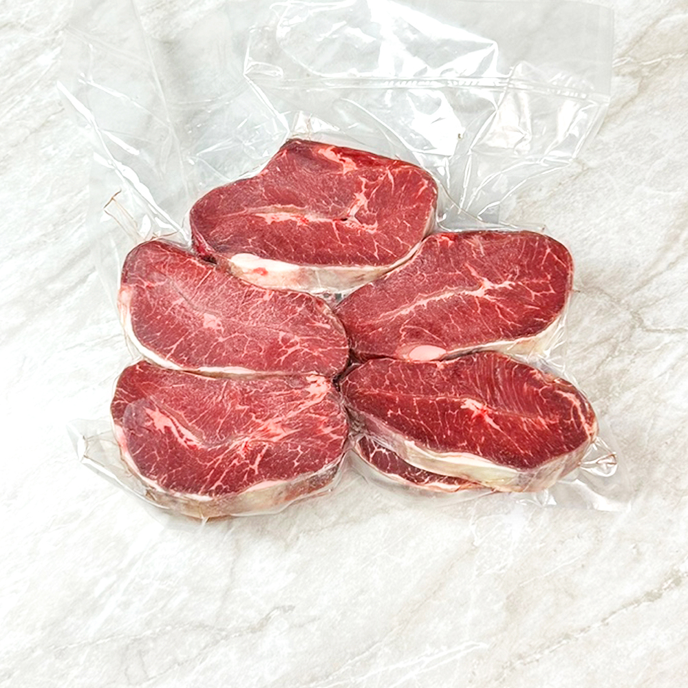 (새벽배송)바라던 부채살 1kg 대용량 2cm 스테이크 수입소고기도매 소고기