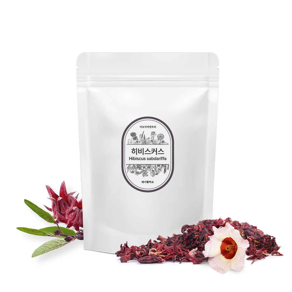 히비스커스 영국 메디컬허브 Hibiscus sabdariffa Roselle Medical herb 로젤 분말 심혈관 순환 건강에 좋은 허브 - 상품 이미지