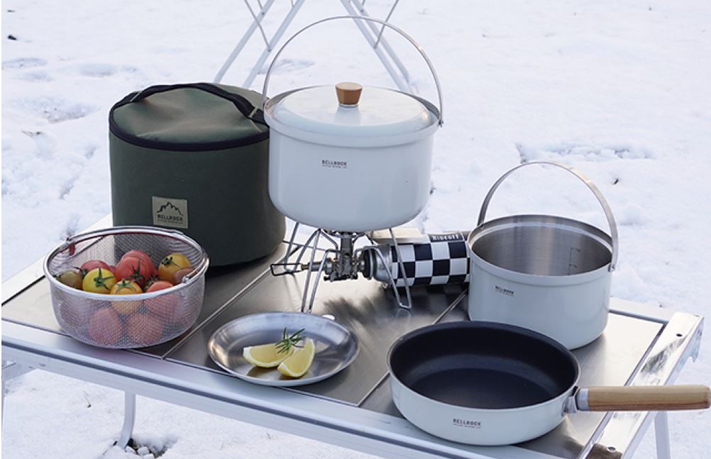 벨락 컬러9 L 코펠 캠핑 반합 세트 스텐 백패킹 미스티그레이