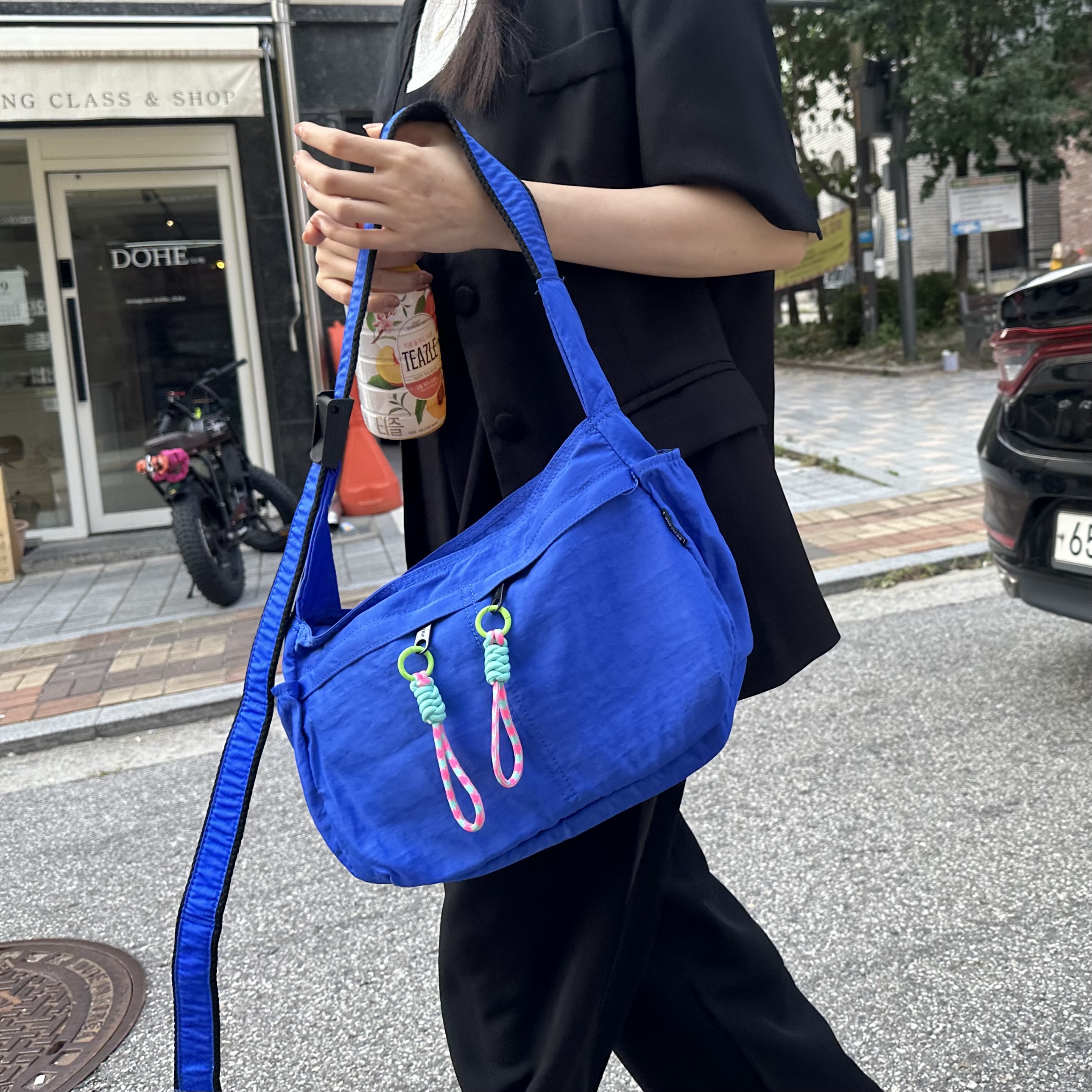 므떼 유럽여행용 크로스백 보부상 데일리 가벼운 슬링벡 크로스 나일론 일본 가방 7003 - 상품 이미지