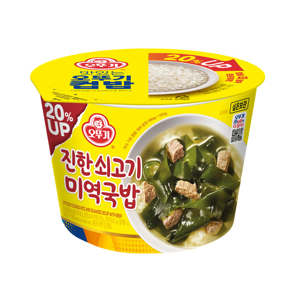 오뚜기 컵밥 진한 쇠고기미역국밥(증량) 314g - 상품 이미지