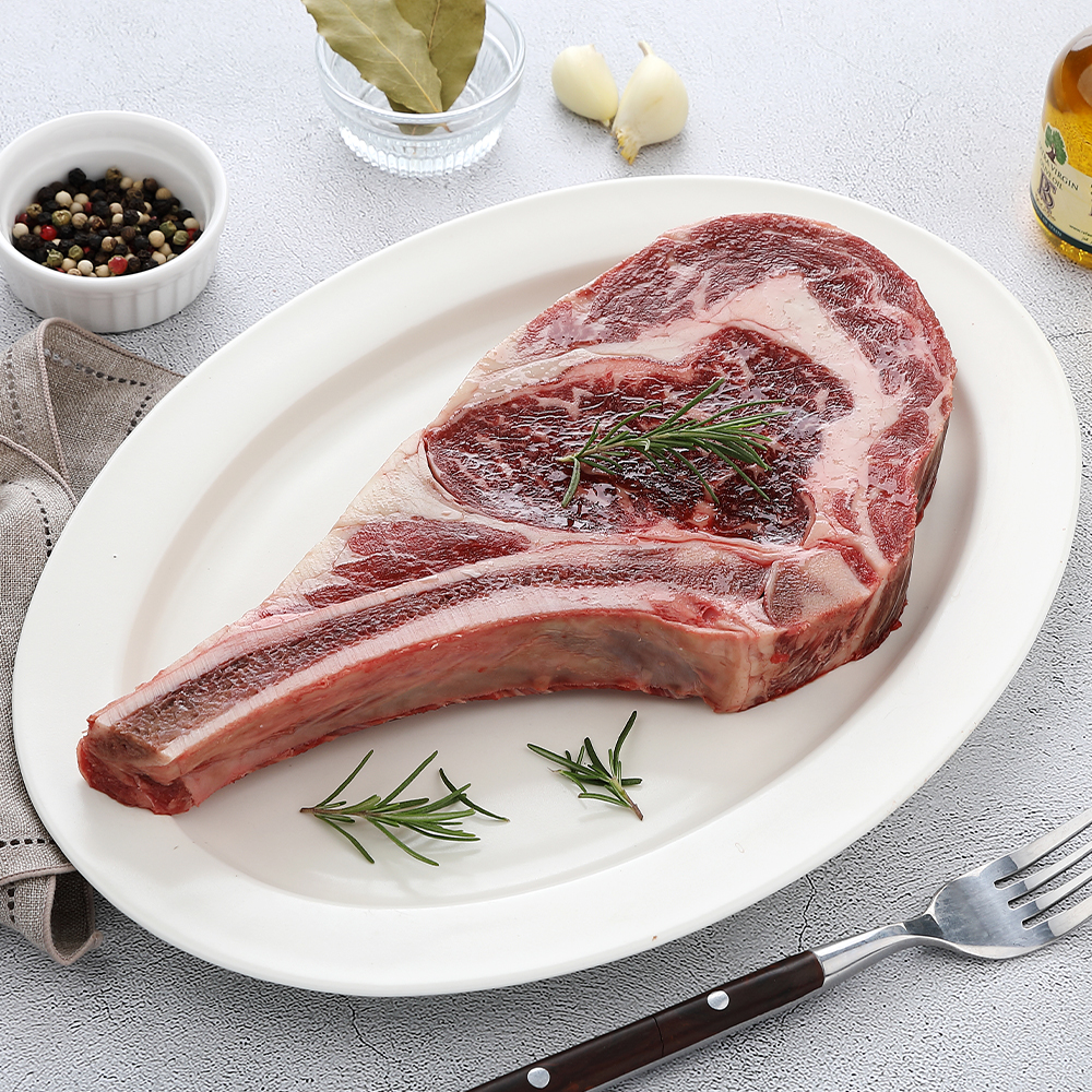 바라던 토마호크 약 2~3cm 450g - 600g 10팩 대용량 소고기 수입소고기도매 스테이크 - 상세 이미지 4