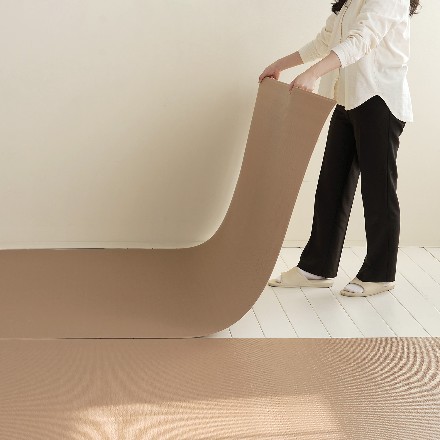 울리 강아지 미끄럼방지 복도 매트 롤형 110x220