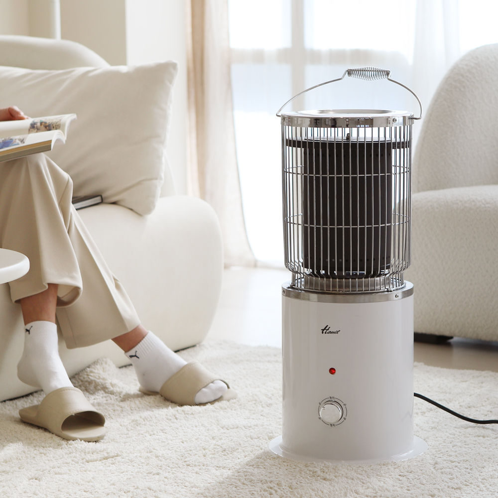 가정용 전기히터 오방난로 원형 사무실 그래핀소재