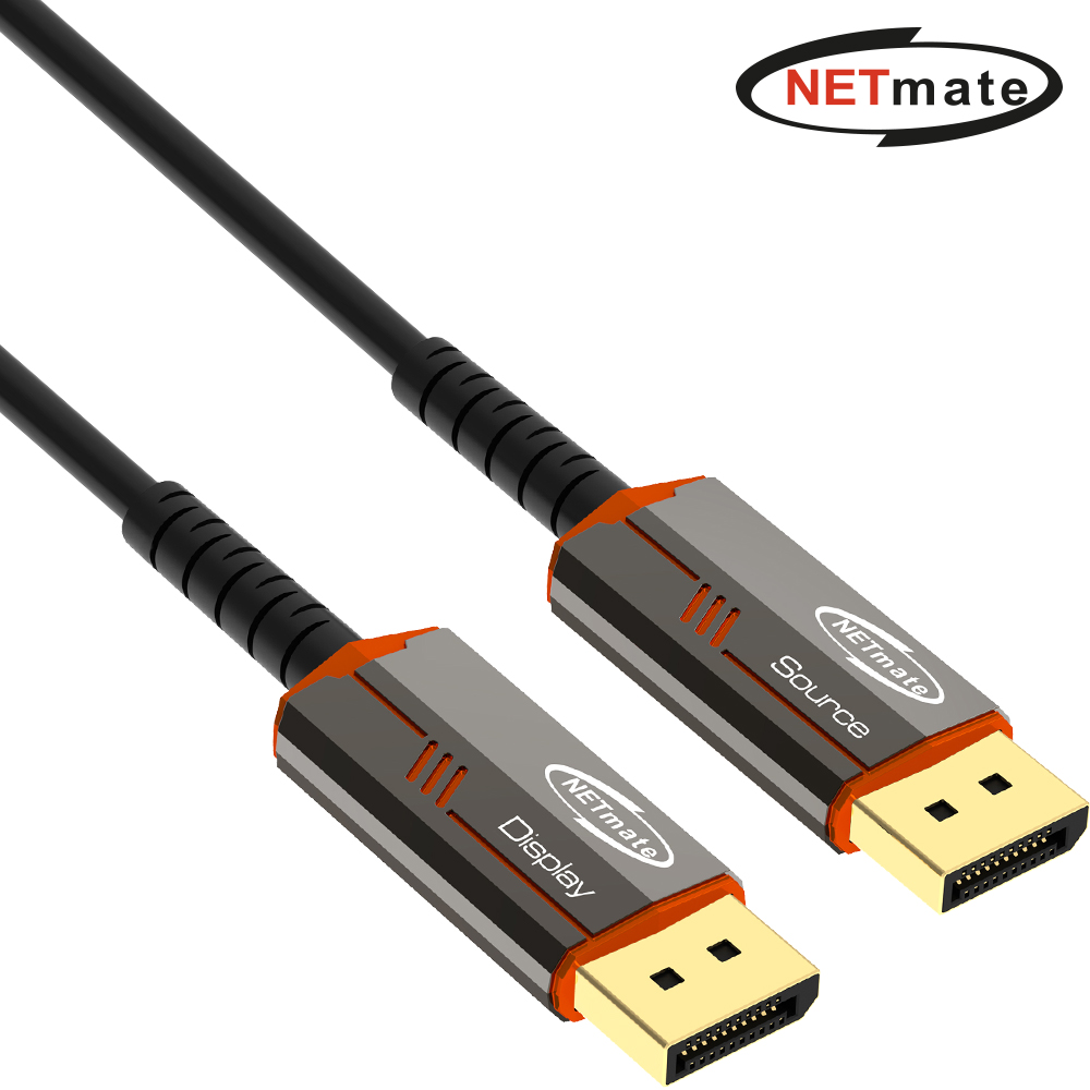 강원전자 넷메이트 DP TO DP 2.1 DP40 광 AOC 케이블 5m, 1개 - 상품 이미지