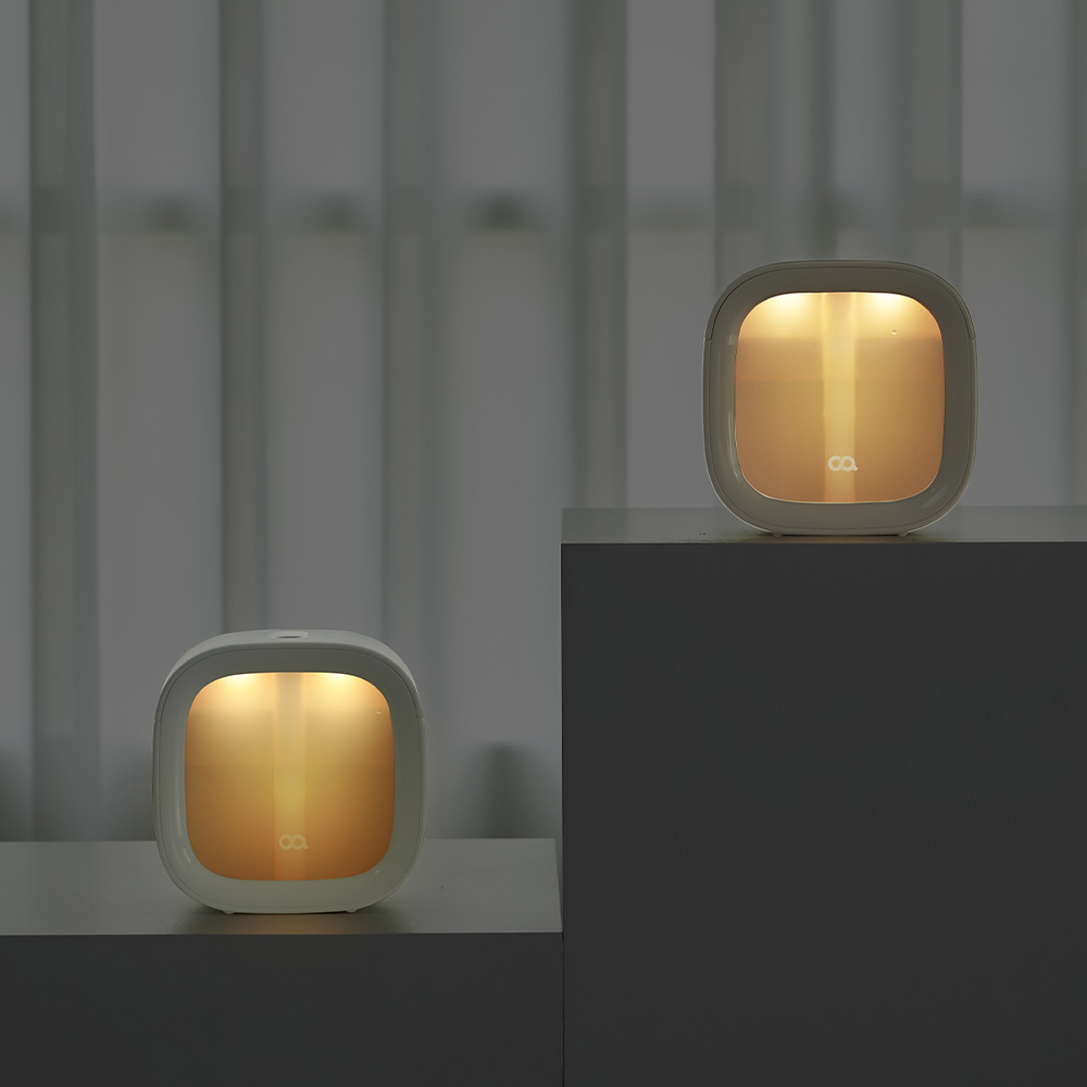 오아 스퀘어 무선 미니 가습기 탁상용 사무실 휴대용 소형 책상 usb 캠핑 필터 충전식