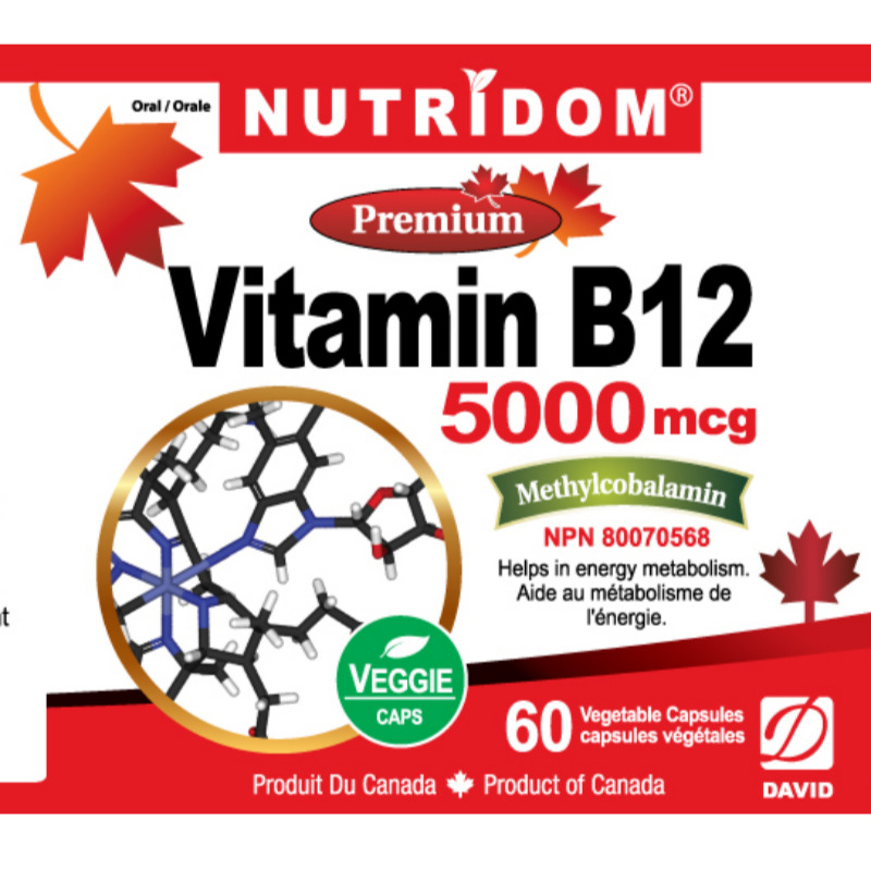 뉴트리돔 비타민B12 활성형 메틸코발라민 5000mcg 60캡슐, 1개 이미지 6