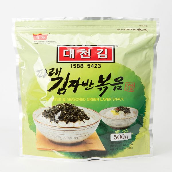 파래김자반볶음 대천맛김 실온 500g : 식재온